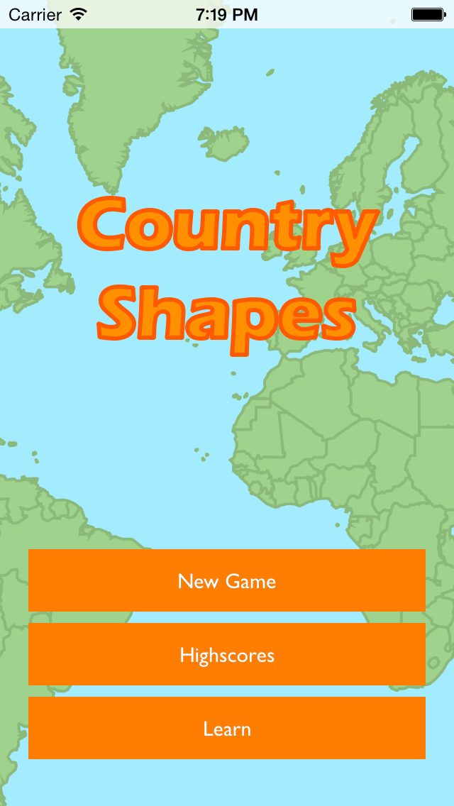 Country Shapes Screenshot